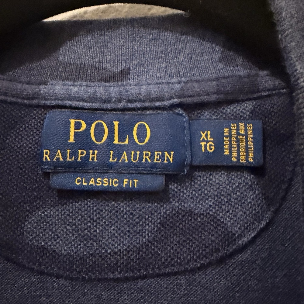 Polo Ralph Lauren Navy Camouflage Classic Fit Polo - Blue Camo Men's XL - Picture 2 of 10